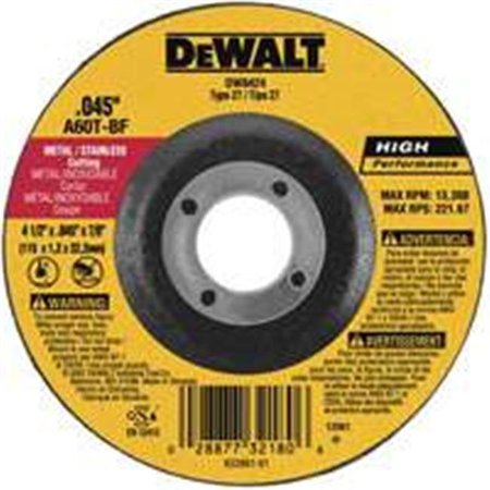 Dewalt DeWalt DW8424 4.5 x 0.88 Depres Center Wheel 1394956